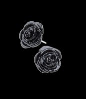 Alchemy Gothic Ohrringe - Black Rose