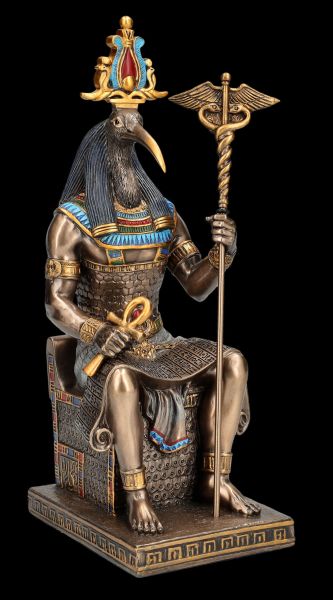 Thoth Figurine - Egyptian God of Wisdom on Throne