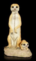 Meerkat Figurine with Baby