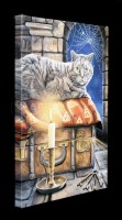 Kleine Leinwand mit Katze - The Keeper of Secrets