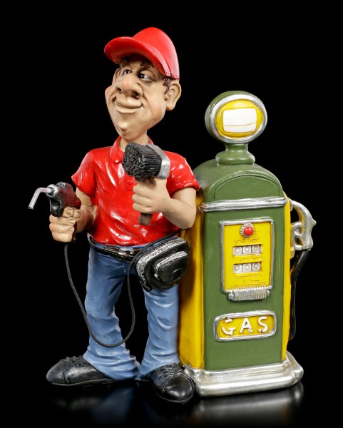 Funny Jobs Figurine - Gas Station Attendant