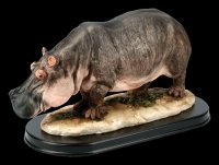 Hippo Figurine on Base