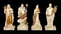 Olympische Götter Figuren mit Tempel Display