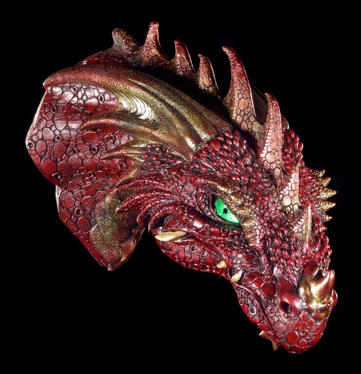 Drachen Schädel - Rageon's Kopf mit LED Augen