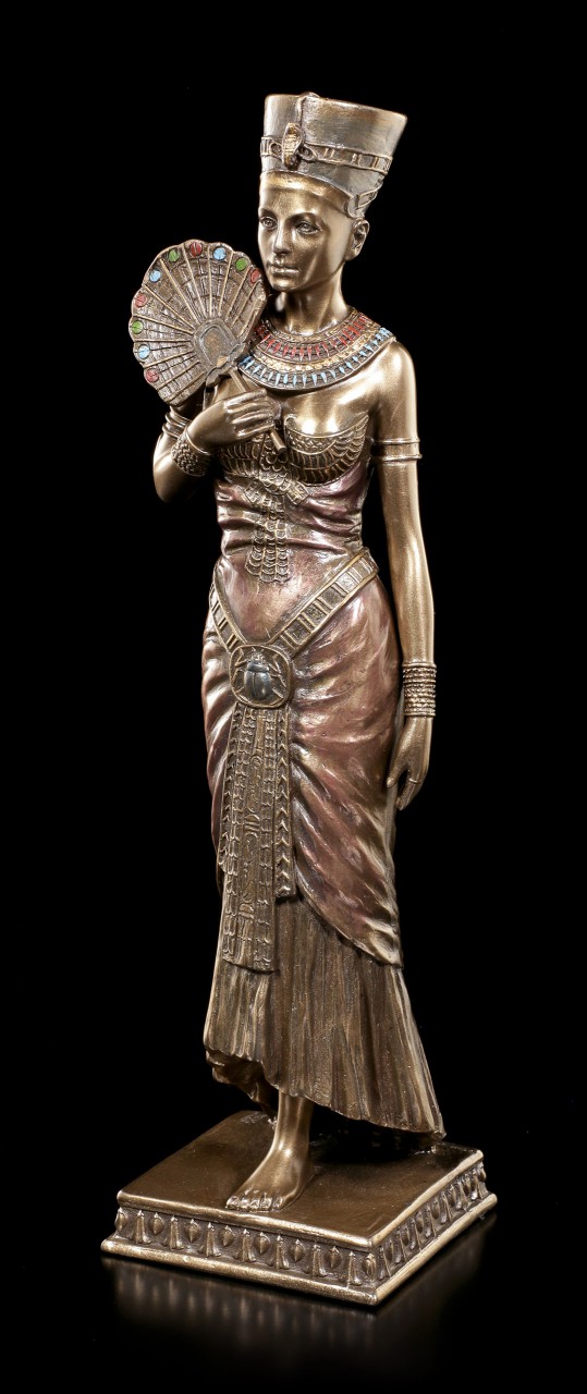 Kleopatra Figur - Stehend mit Fächer
