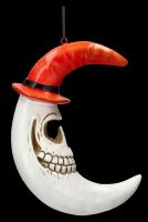 Wanddeko - Totenkopf Mond mit Hut