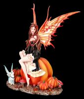 Fairy Figurine with Pumpkins by Amy Brown