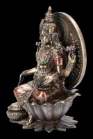 Hindu Göttin Figur - Lakshmi bronziert