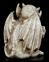 Gargoyle Gartenfigur mit Schild