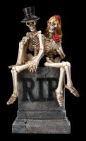 Skelett Figuren - Brautpaar True Love Never Dies