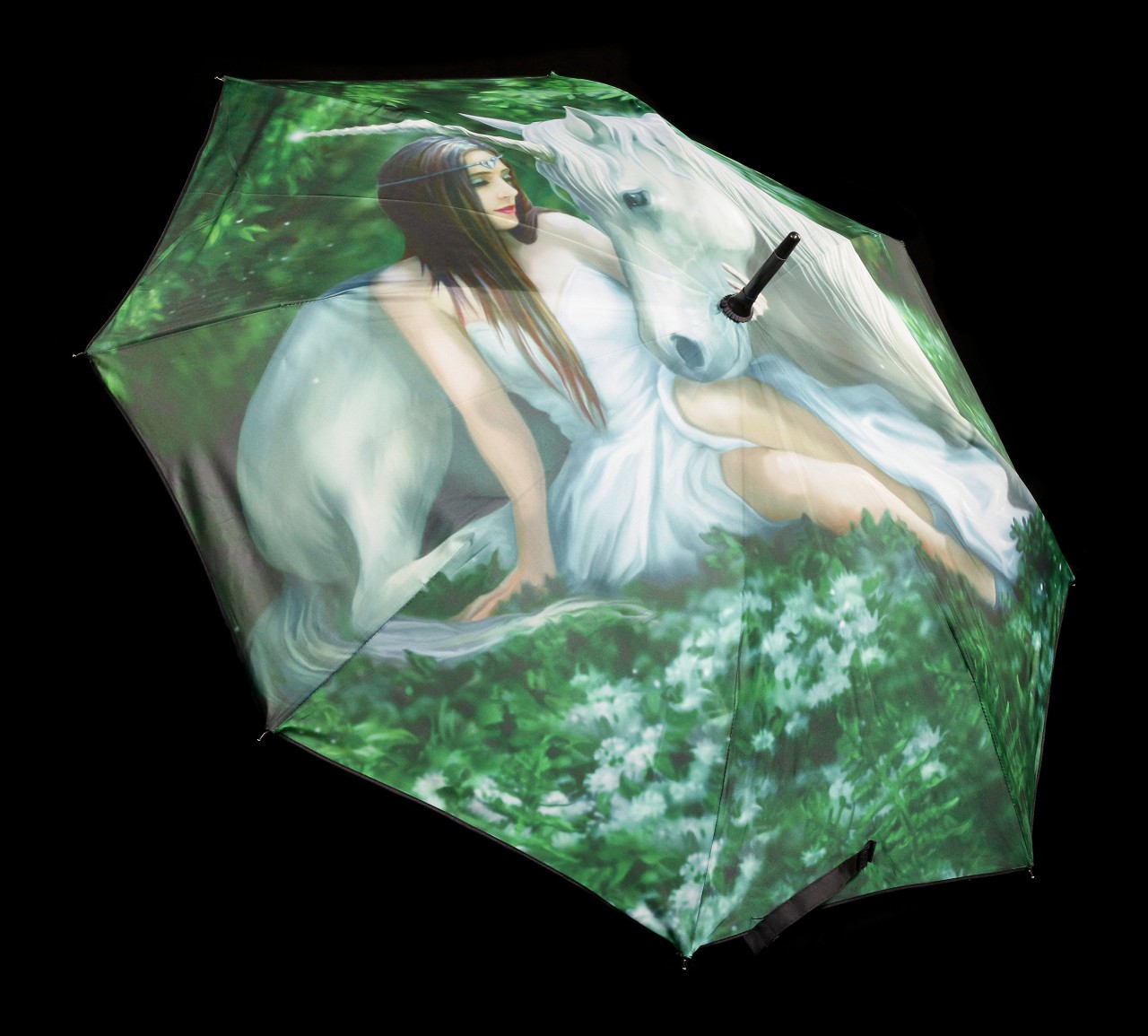 Umbrella with Unicorn - Pure Heart by Anne Stokes