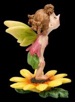 Feen Figur - Curly Fairy auf Sonnenblume
