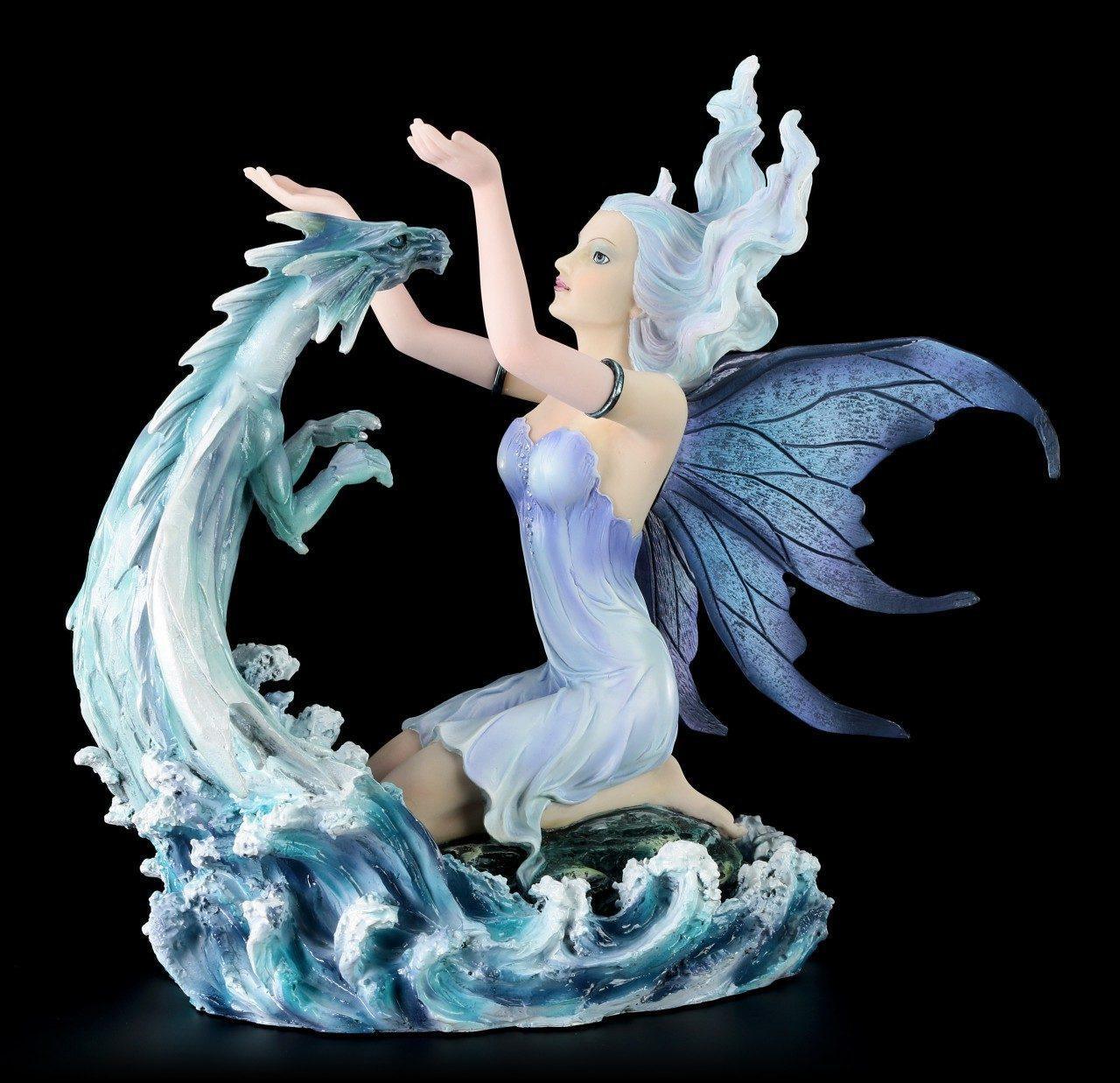 Water Figurine - Caerula with Water Dragon