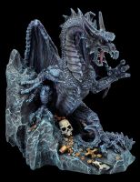 Dragon Figurine Bookend - Fafnir guards Treasure
