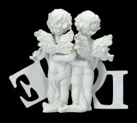 Engelfiguren mit LOVE Schild