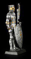 Small Knight Figure with Halberd and Shield