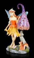 Fairy Figurine - Nienna with Mushroom and Squirrel
