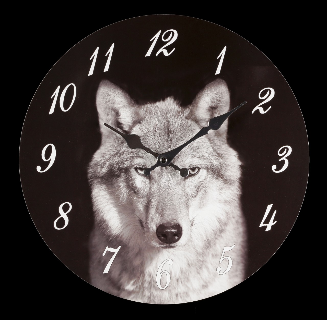 Clock with Wolf Head
