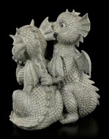 Drachenpaar Gartenfiguren - Liebesgeflüster