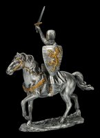 Pewter Knight with Horse and Sword