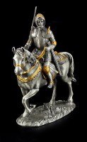 Pewter Knight Figure - German with Sword and Horse