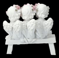 Angel Figurine - Three Puttos reading a Book