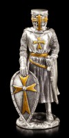 Zinn Ritter - Malteser mit Schild und Schwert