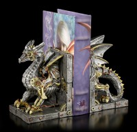 Steampunk Dragon Bookends - Dracus Machina