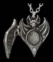 Necklace Bat - Darken Heart to open