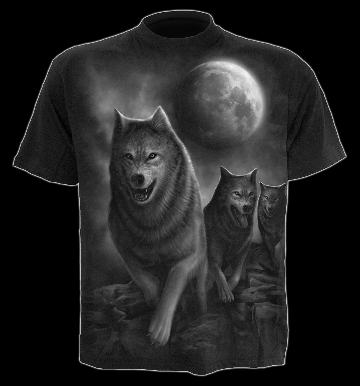 T-Shirt Gothic - Wolf Pack Wrap