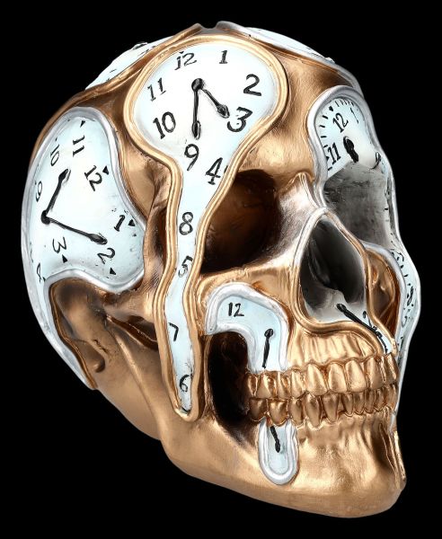 Totenkopf mit Uhren - Time Goes By