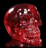 Durchsichtiger Totenkopf rot - Blood Skull
