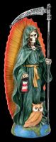 Santa Muerte Figur - Sensenmann grün