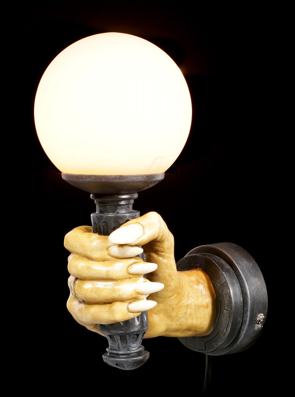 Wall Lamp - Right Vampire Hand by Markus Mayer