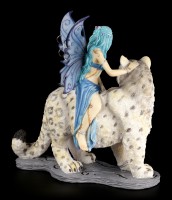 Hima mit Schneeleopard Elfen Figur Companion Fairies Fee Naturelfe Deko 