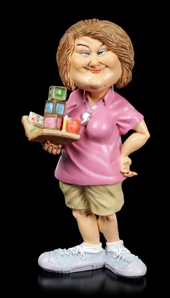 Funny Job Figurine - Kindergarten Teacher with Toys