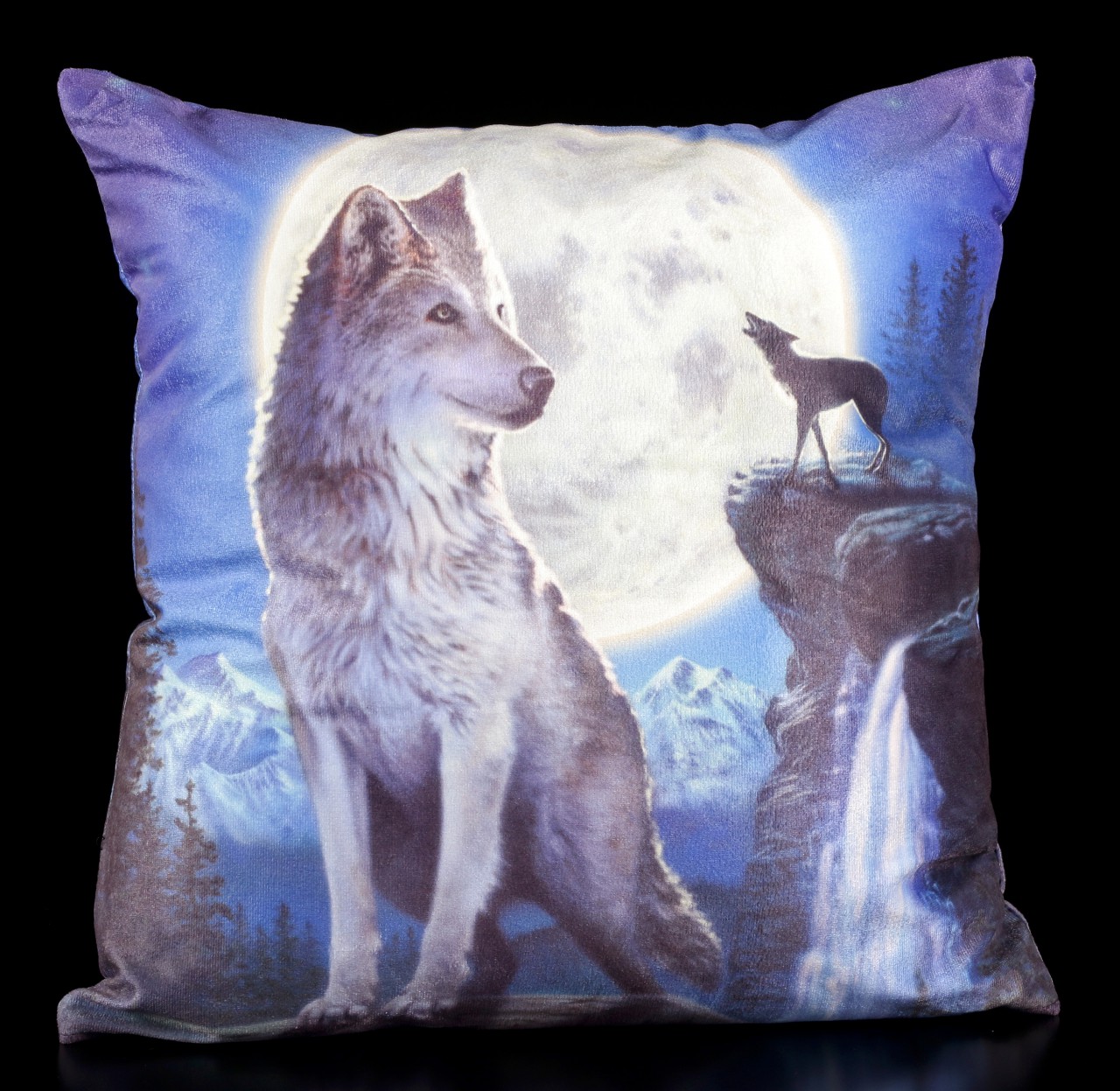 Soft Textile Cushion - Blue Moon