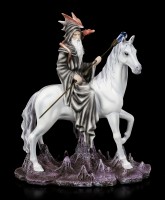 Sorcerer Figurine with Dragon on Unicorn