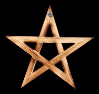 Wooden Wall Ornament - Pentagram