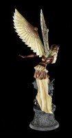 Steampunk Angel Figurine - Cordelia with Gargoyle - large