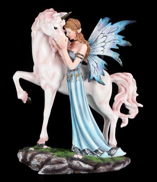 Fairy Figurine with Unicorn - Best Friends