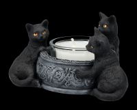 Tealight Holder - Cats Familiar Trio