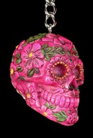 Keyring - Sugar Blossom Skull