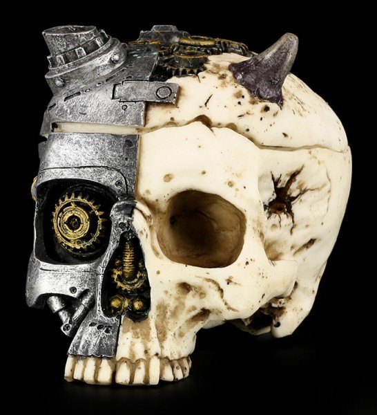 Totenkopf Schatulle - Steampunk Teufel