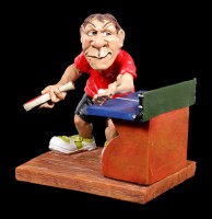 Table Tennis Player Figurine at Serve - Funny Sports
