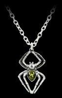 Alchemy Spinnen Halskette - Emerald Spiderling