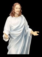 Jesus Figur als Prediger bemalt