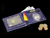Men's Wallet with Wolf - Wild One - embossed
