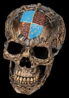 Totenkopf Figur - Ritter-Wappen