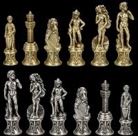 Schachfiguren Florentiner - Metall